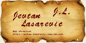 Jevtan Lašarević vizit kartica
